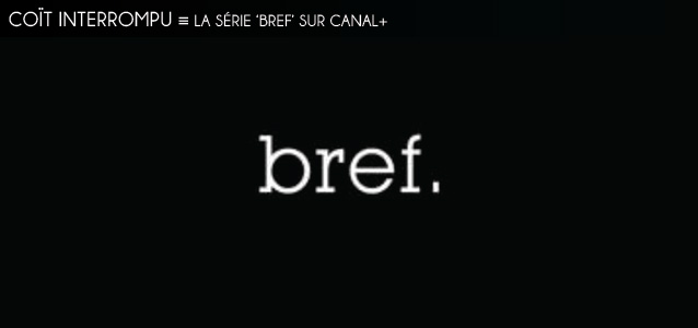 Dossier brièveté : La série `Bref` sur Canal+