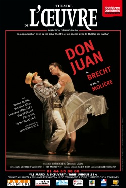 don juan, théâtre de l`oeuvre, Molière, Berthold Brecht, Michel Vier, distanciation, marionnette