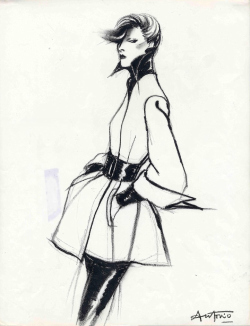 Joëlle Chariau, drawing fashion, fashion, mode, drawing, dessin, dessins, dessin de mode, dessins de mode, exposition, exhibition, design museum, londres, london, design, Georges Lepape, René Gruau