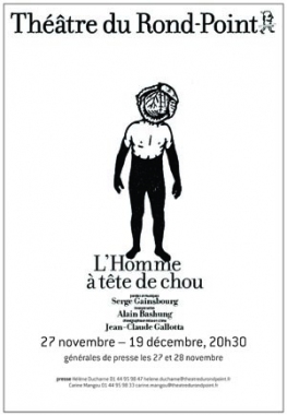 `L`homme à tête de chou`, ballet, Jean-Claude Gallotta, Théâtre du Rond Point, Serge Gainsbourg, Alain Bashung, danse, théâtre, marilou, chou, Mc2 Grenoble