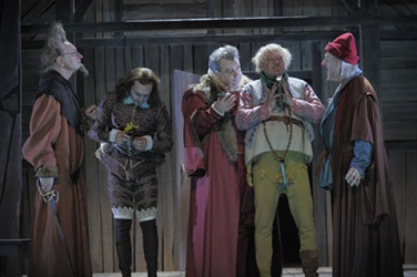 les joyeuses commères de
Windsor, William Shakespeare,
Théâtre, Comédie Française, Andrés Lima, Catherine Hiegel, Thierry
Hancisse, farce, Angleterre, Falstaff