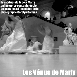 Création : Mouvements pétrifiés de Carolyn Carlon au musée du louvre, pour la nocturne du 26 mars 2010