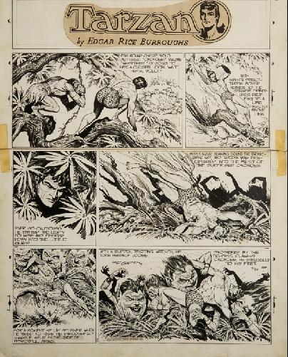 Tarzan! exposition au Quai Branly planche Hogarth