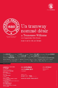 Tennesse Williams, Lee Breuer, Comédie-Française, a streetcar named desire, Broadway, off broadway, un tramway nommé désir, un tramway, tramway, breuer, williams, adaptation